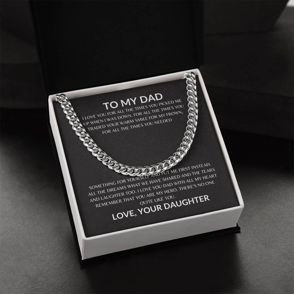 Dad - Appreciate You - Cuban Link Chain