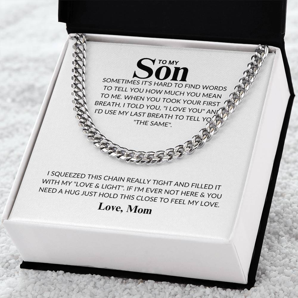 Son -Never Lose -Cuban Link Chain