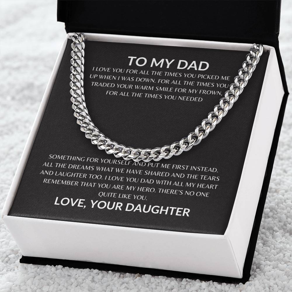 Dad - Appreciate You - Cuban Link Chain