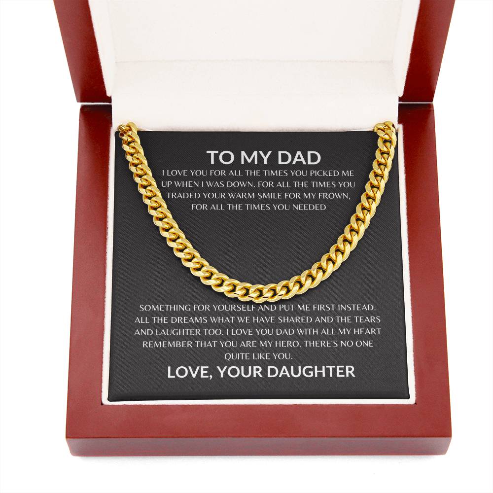 Dad - Appreciate You - Cuban Link Chain