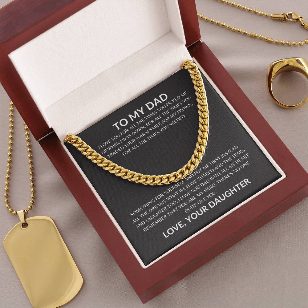 Dad - Appreciate You - Cuban Link Chain