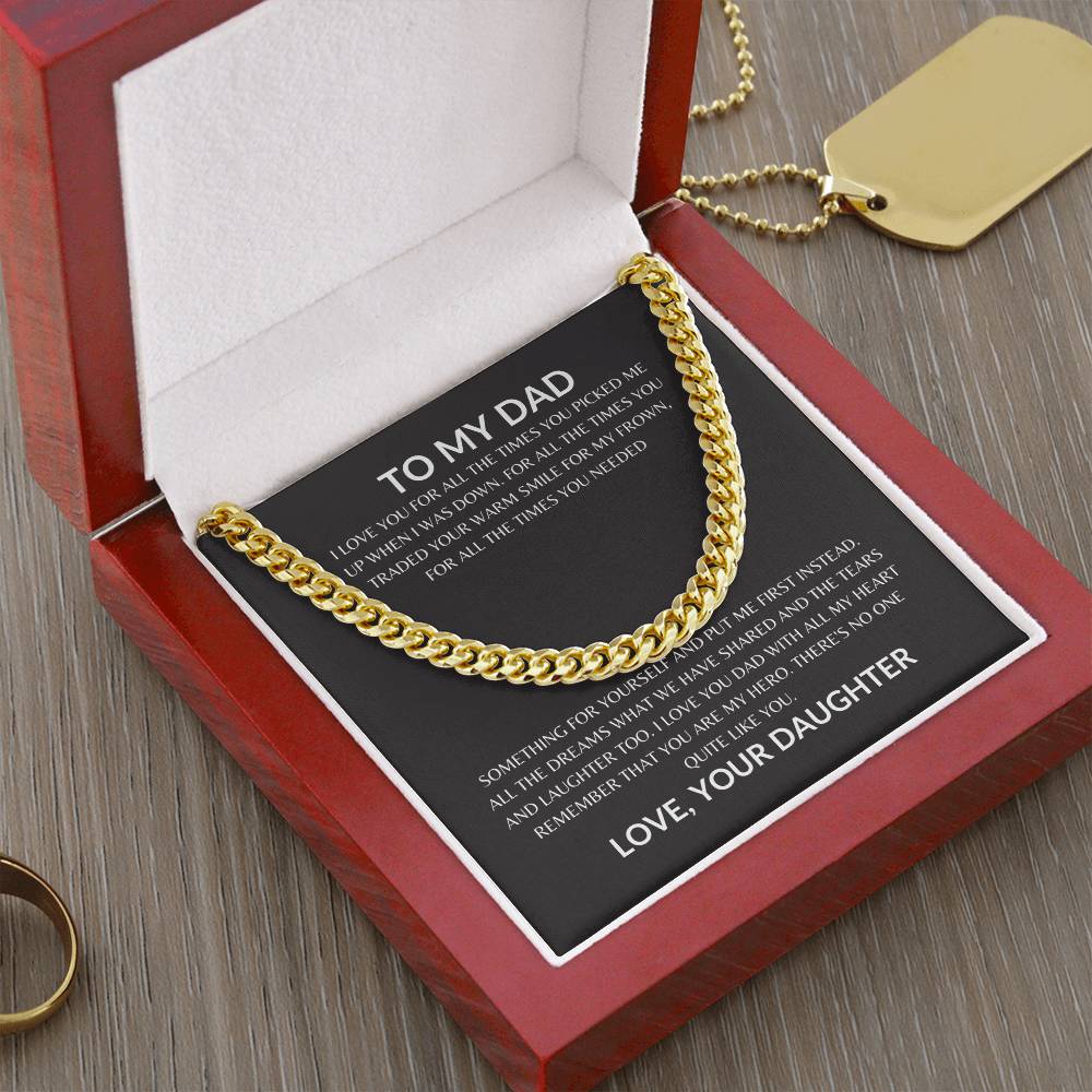 Dad - Appreciate You - Cuban Link Chain