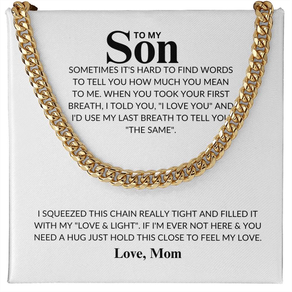 Son -Never Lose -Cuban Link Chain