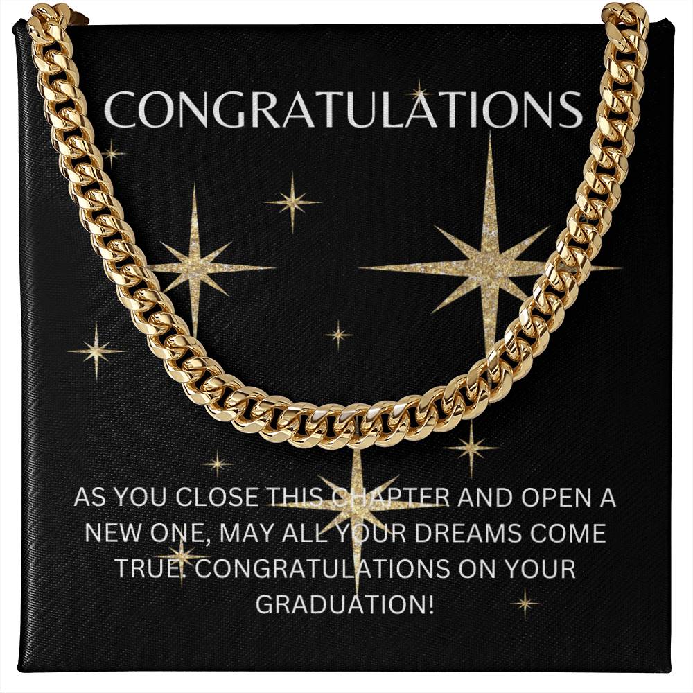 GRADUATION -CUBAN CHAIN