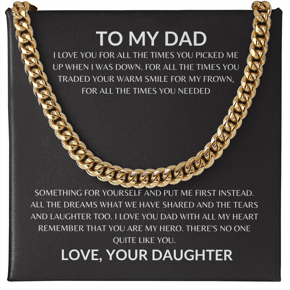 Dad - Appreciate You - Cuban Link Chain