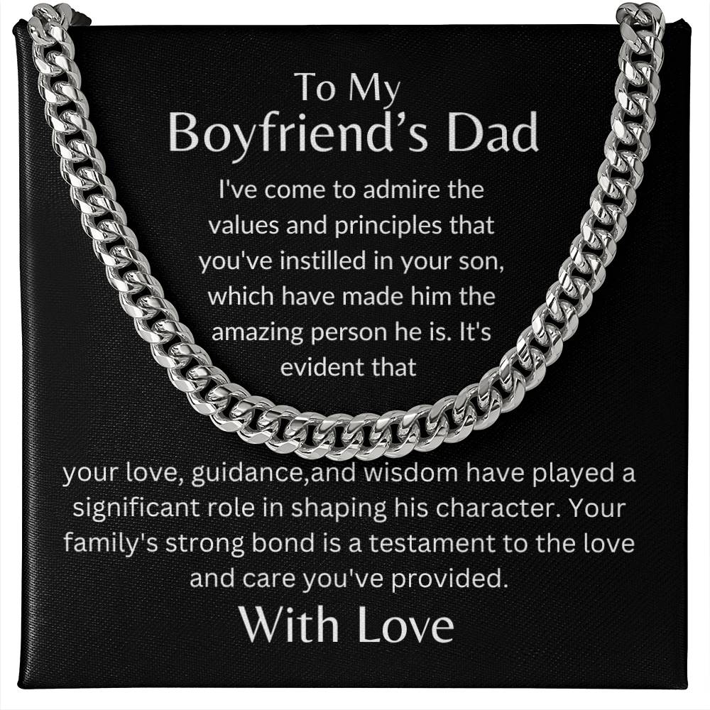 To My Boyfriends Dad - Instilled Value and Principles