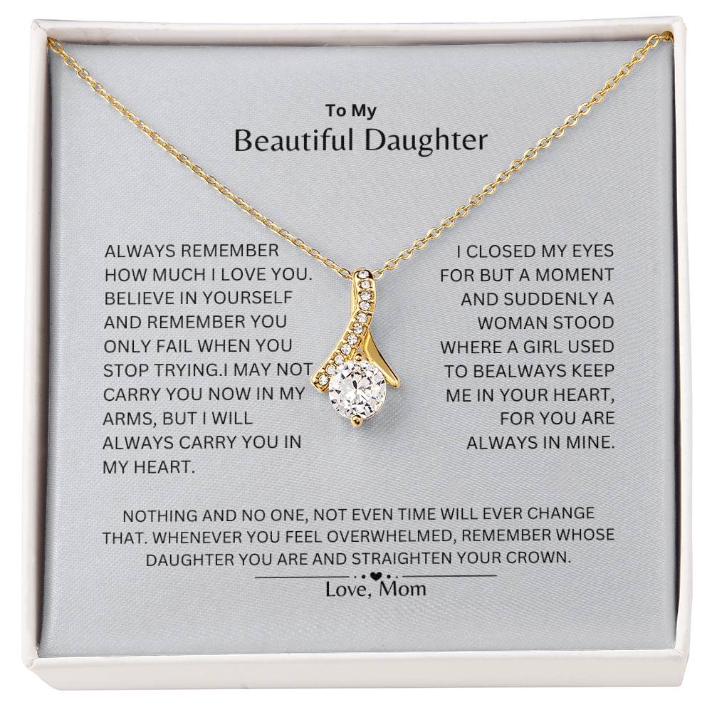 Daughter - Beautiful - Alluring Gift Necklace