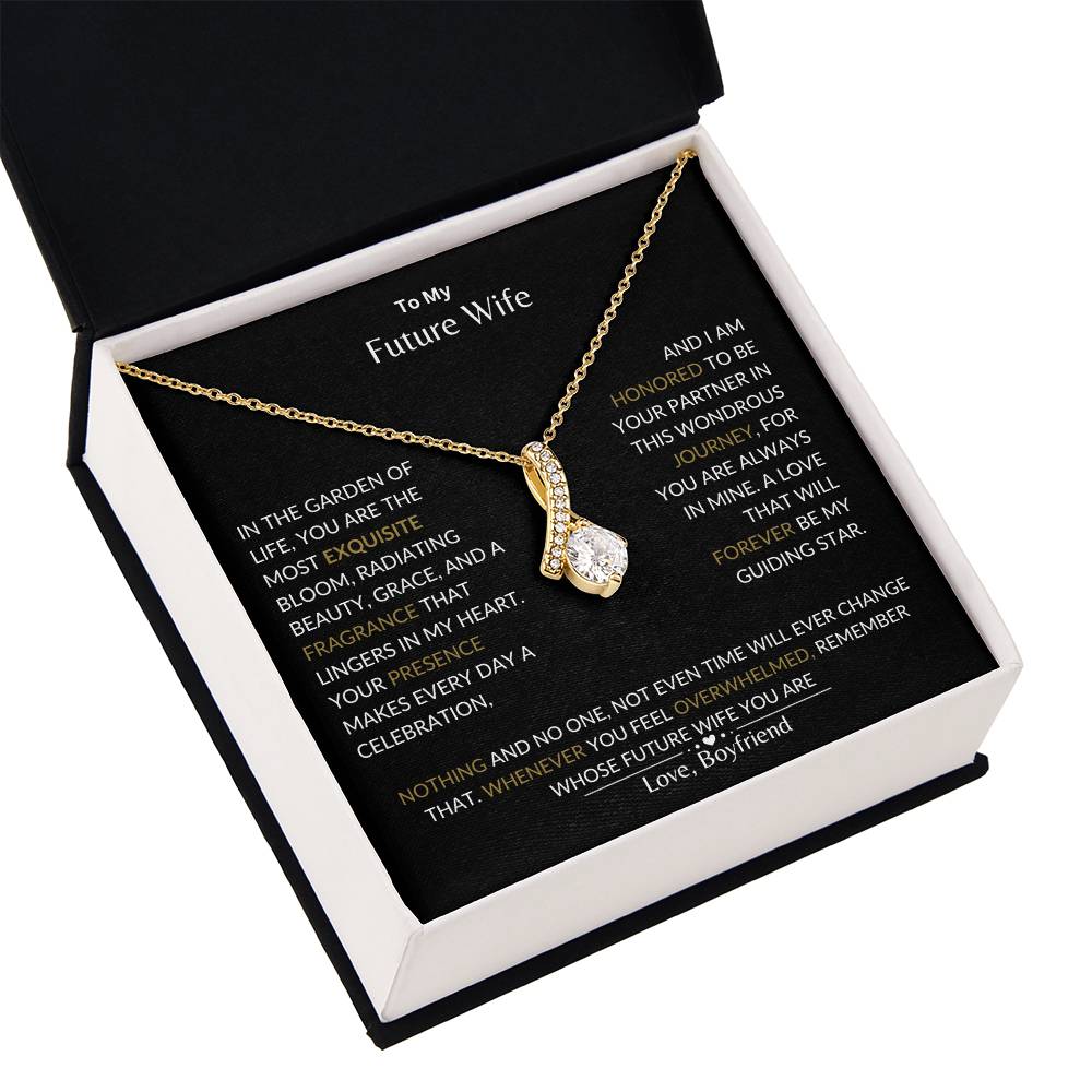 To My Future Wife - I Am Honored to Be Your Future Wife - Alluring Beauty Necklace