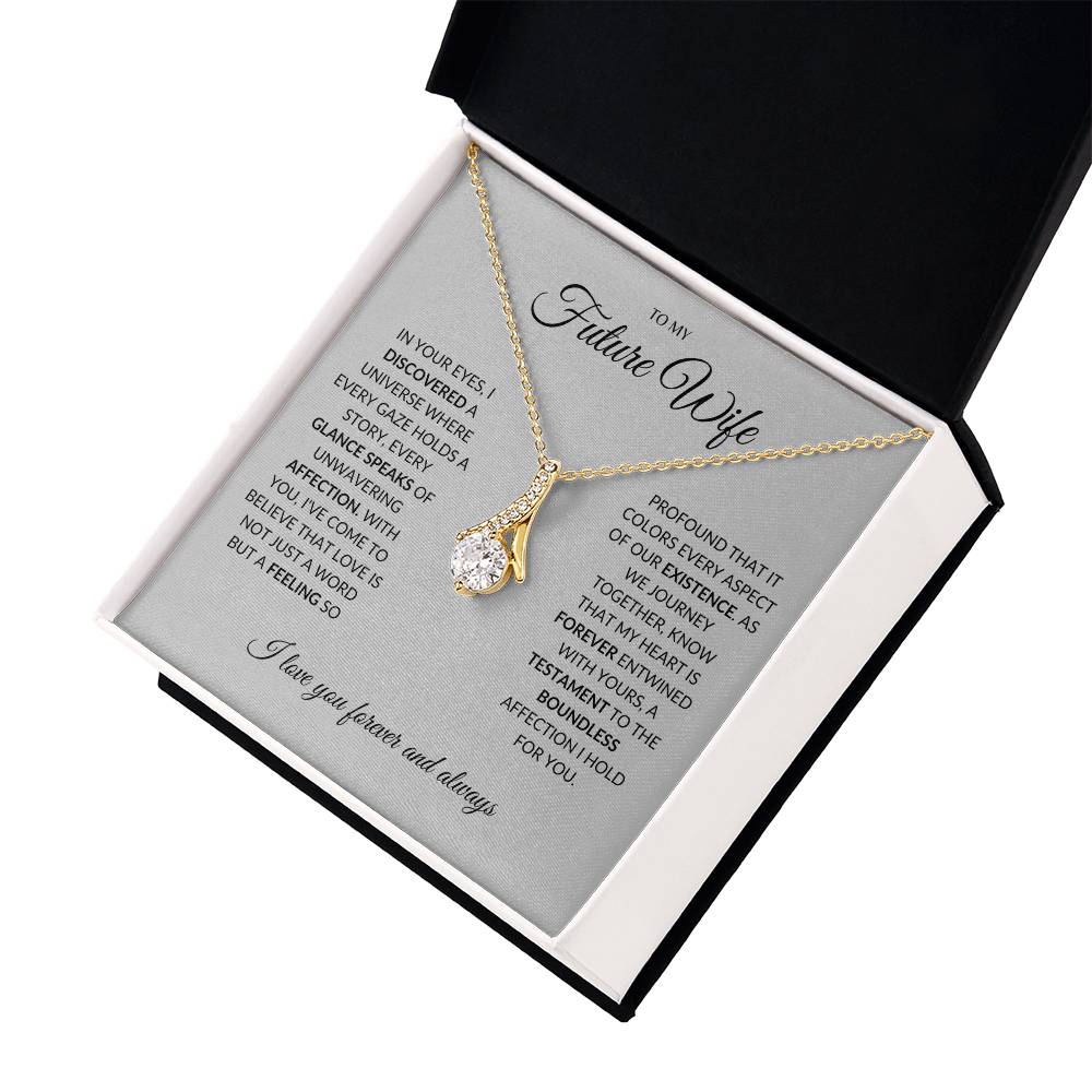 To My Future Wife - I you I find Love - Alluring Beauty Necklace