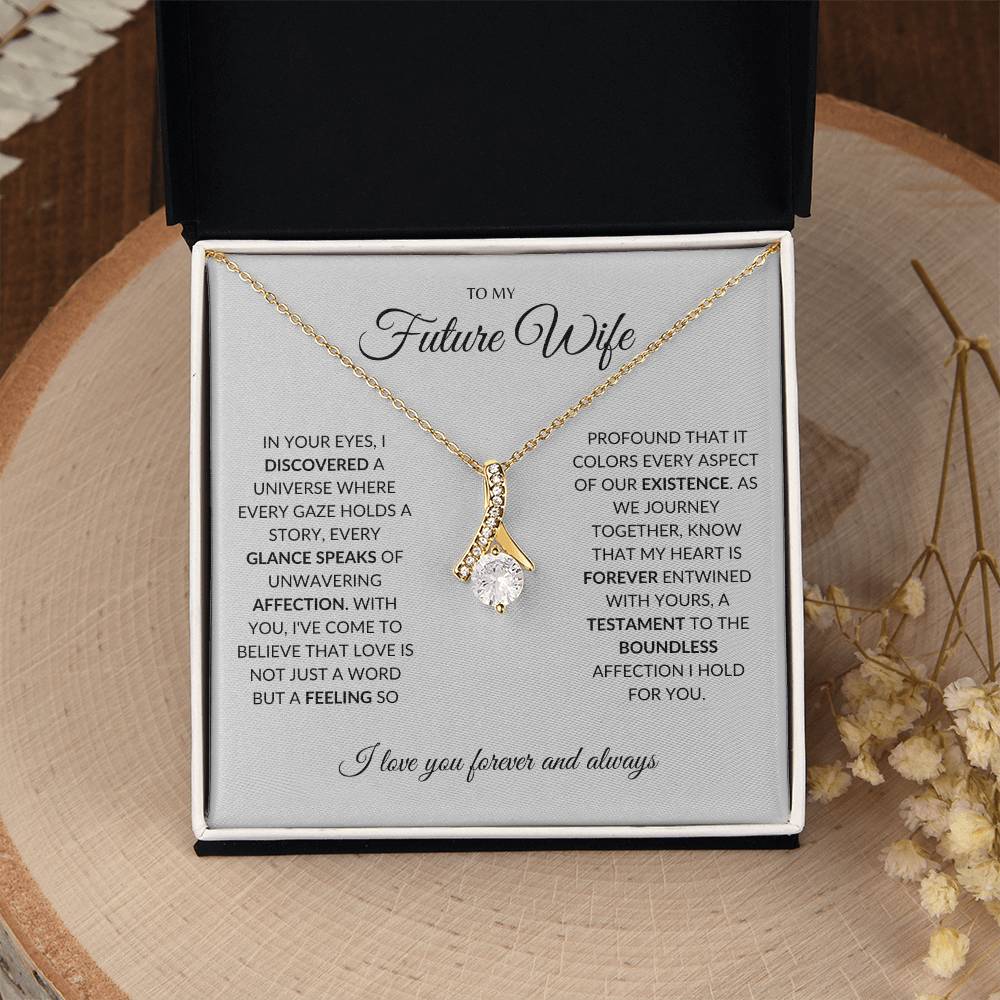 To My Future Wife - I you I find Love - Alluring Beauty Necklace