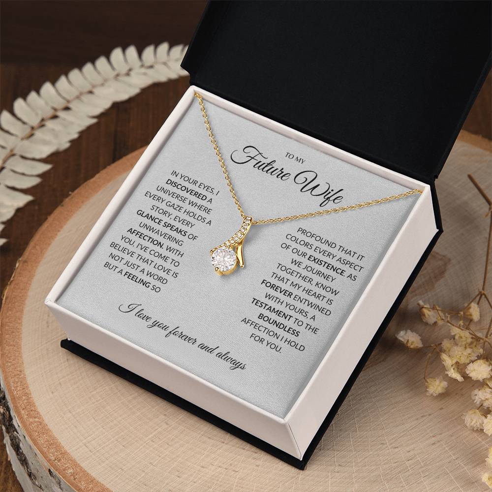 To My Future Wife - I you I find Love - Alluring Beauty Necklace