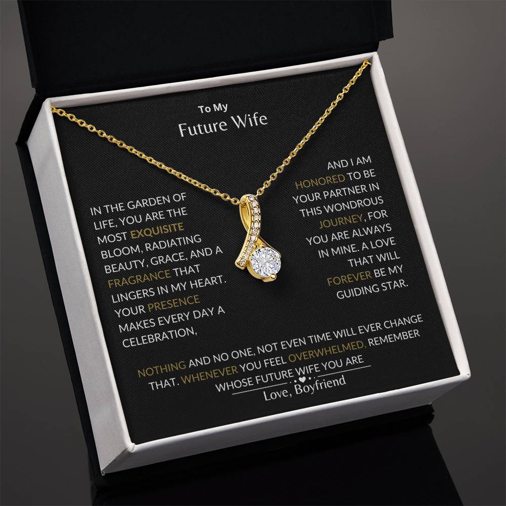 To My Future Wife - I Am Honored to Be Your Future Wife - Alluring Beauty Necklace