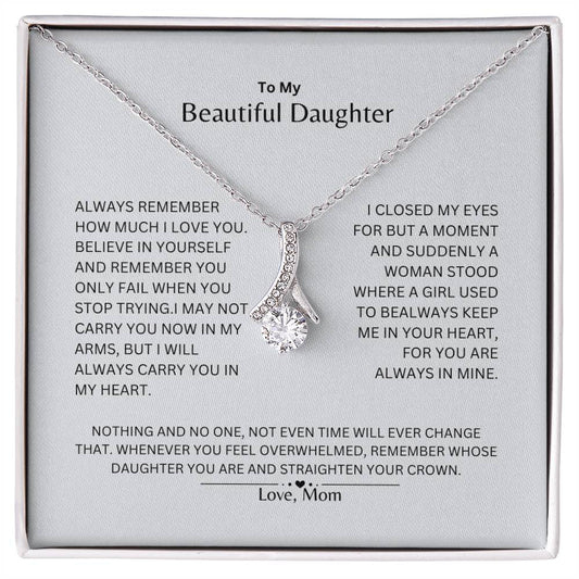 Daughter - Beautiful - Alluring Gift Necklace