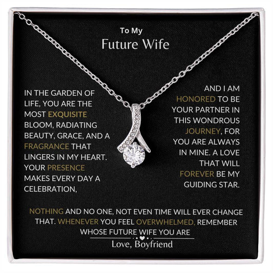 To My Future Wife - I Am Honored to Be Your Future Wife - Alluring Beauty Necklace