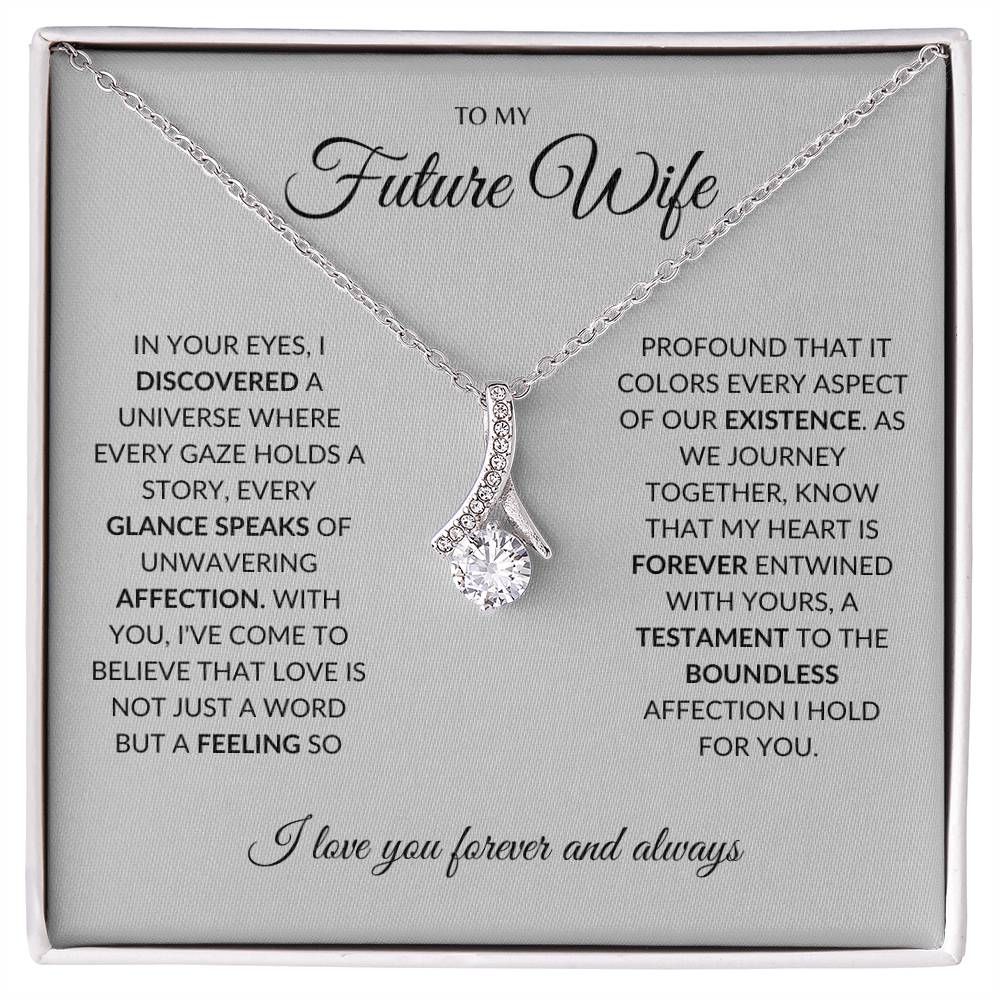 To My Future Wife - I you I find Love - Alluring Beauty Necklace