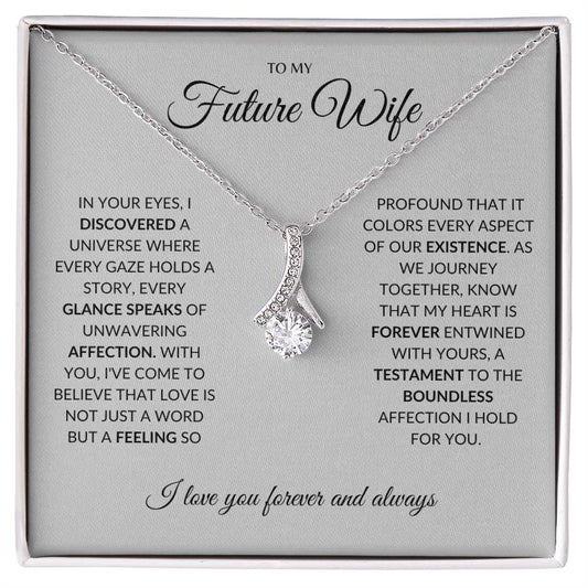 To My Future Wife - I you I find Love - Alluring Beauty Necklace