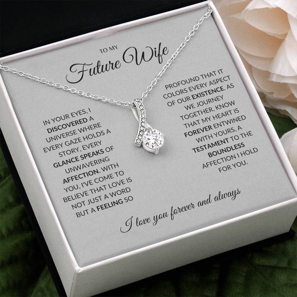 To My Future Wife - I you I find Love - Alluring Beauty Necklace