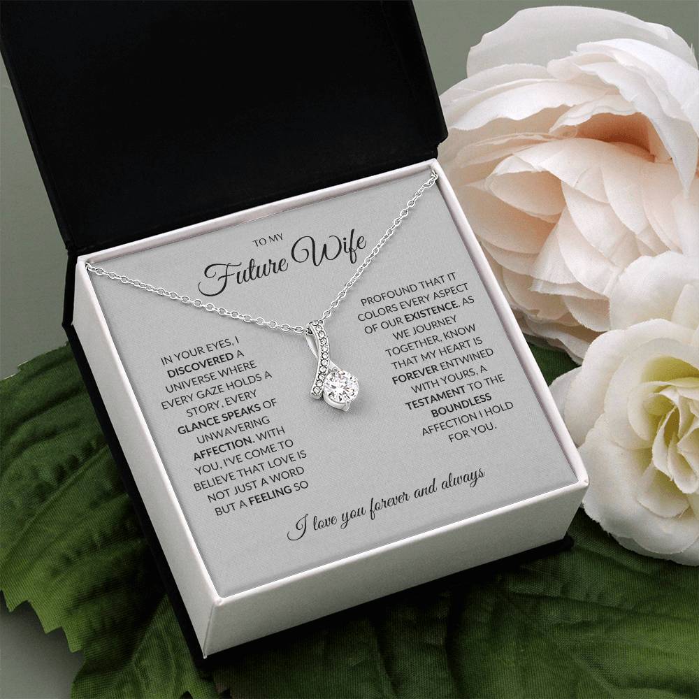 To My Future Wife - I you I find Love - Alluring Beauty Necklace