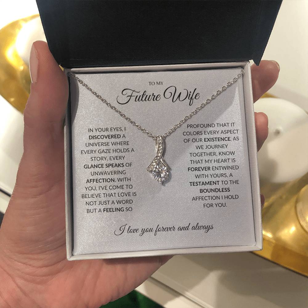 To My Future Wife - I you I find Love - Alluring Beauty Necklace