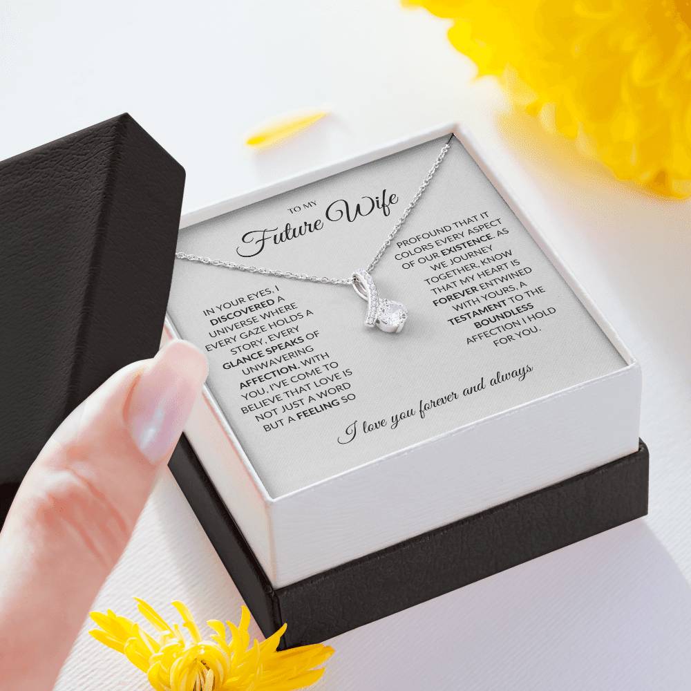 To My Future Wife - I you I find Love - Alluring Beauty Necklace