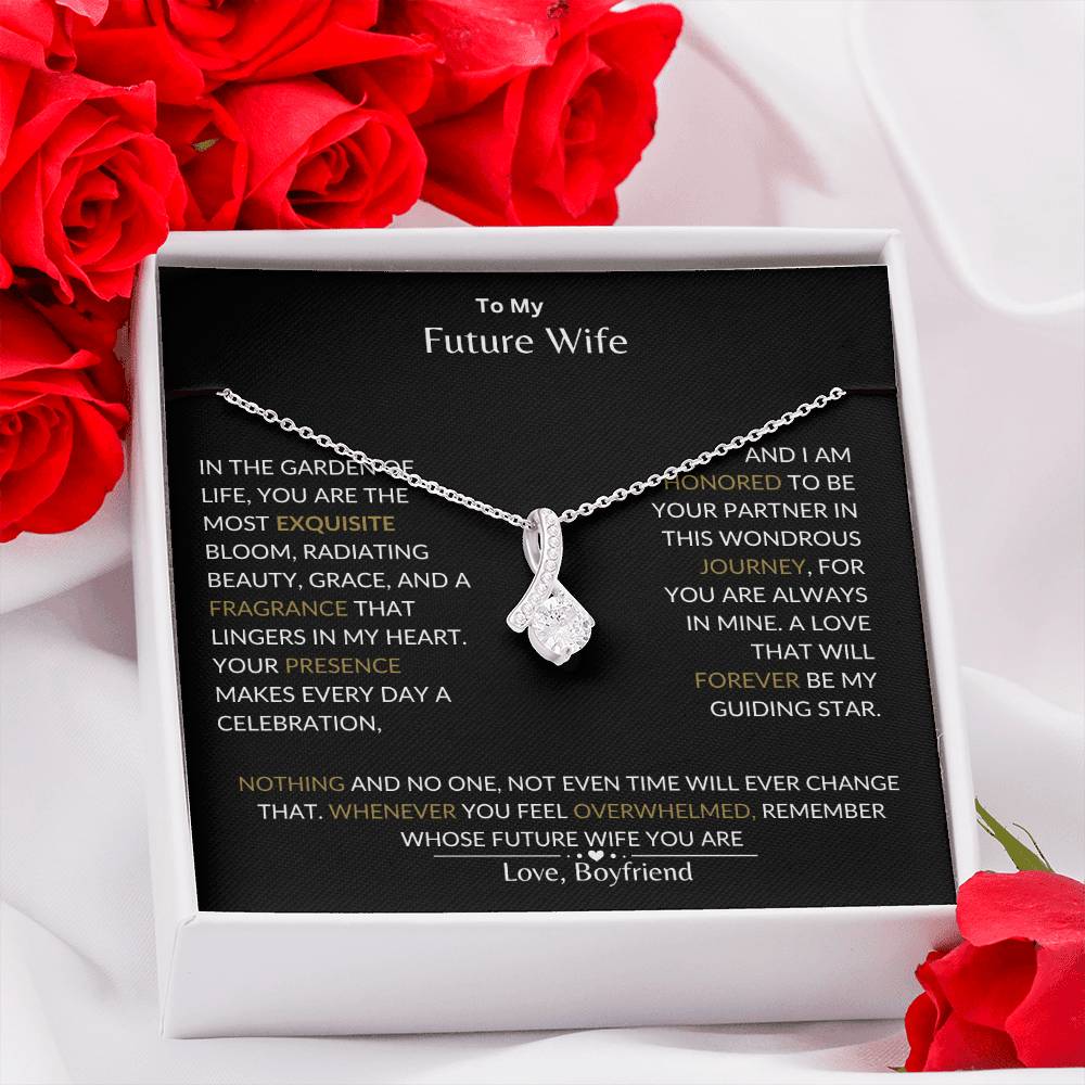 To My Future Wife - I Am Honored to Be Your Future Wife - Alluring Beauty Necklace