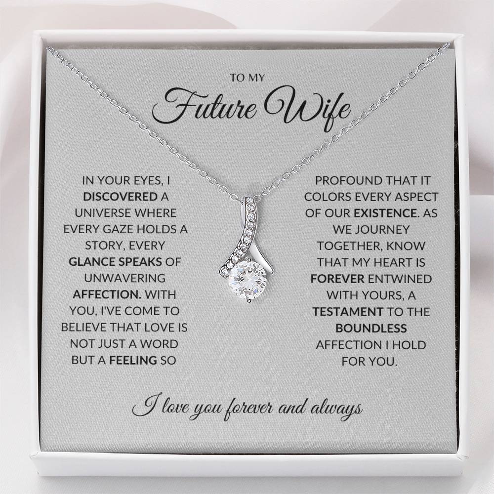 To My Future Wife - I you I find Love - Alluring Beauty Necklace