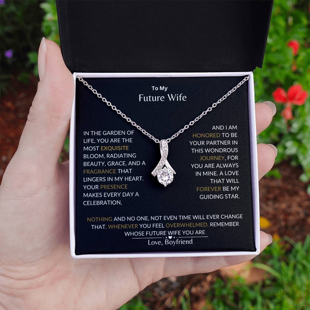 To My Future Wife - I Am Honored to Be Your Future Wife - Alluring Beauty Necklace