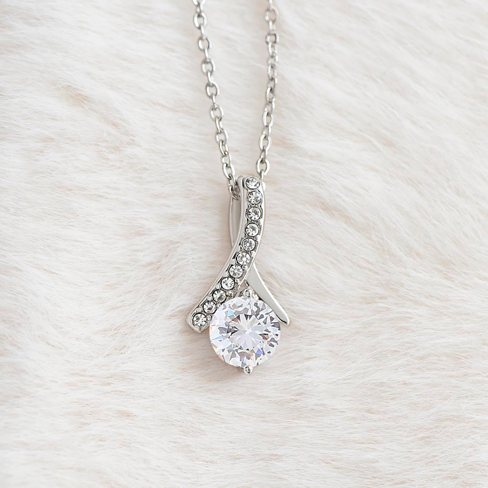 To My Girlfriend - Finding Love In Your Embrace - Alluring Love Necklace