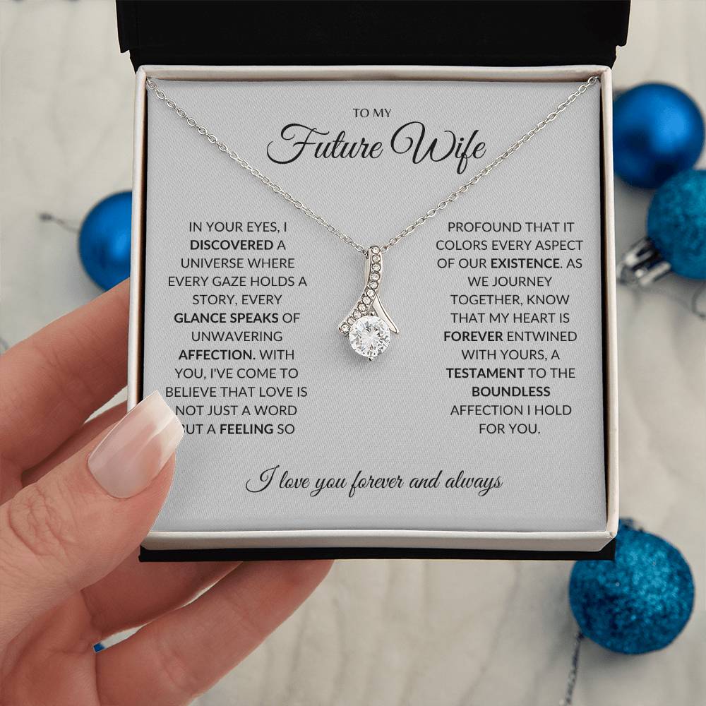 To My Future Wife - I you I find Love - Alluring Beauty Necklace