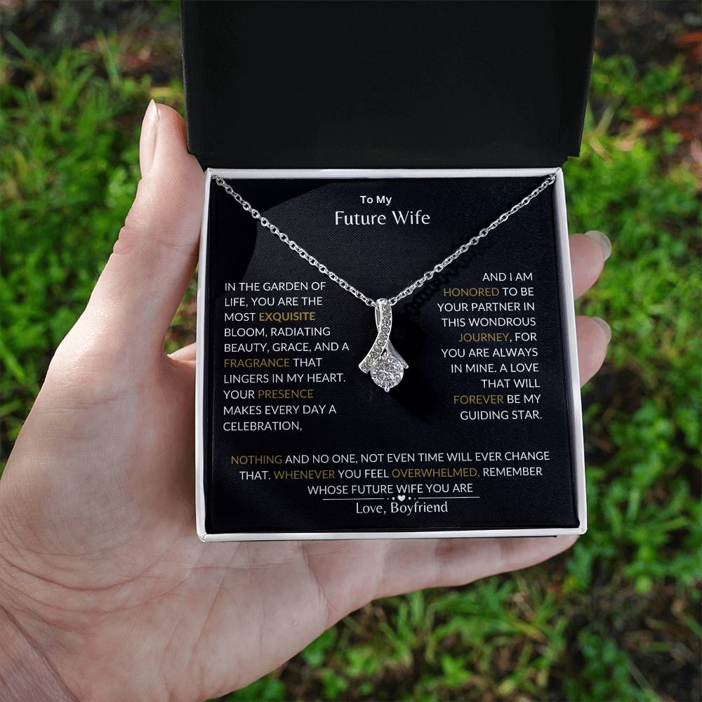 To My Future Wife - I Am Honored to Be Your Future Wife - Alluring Beauty Necklace