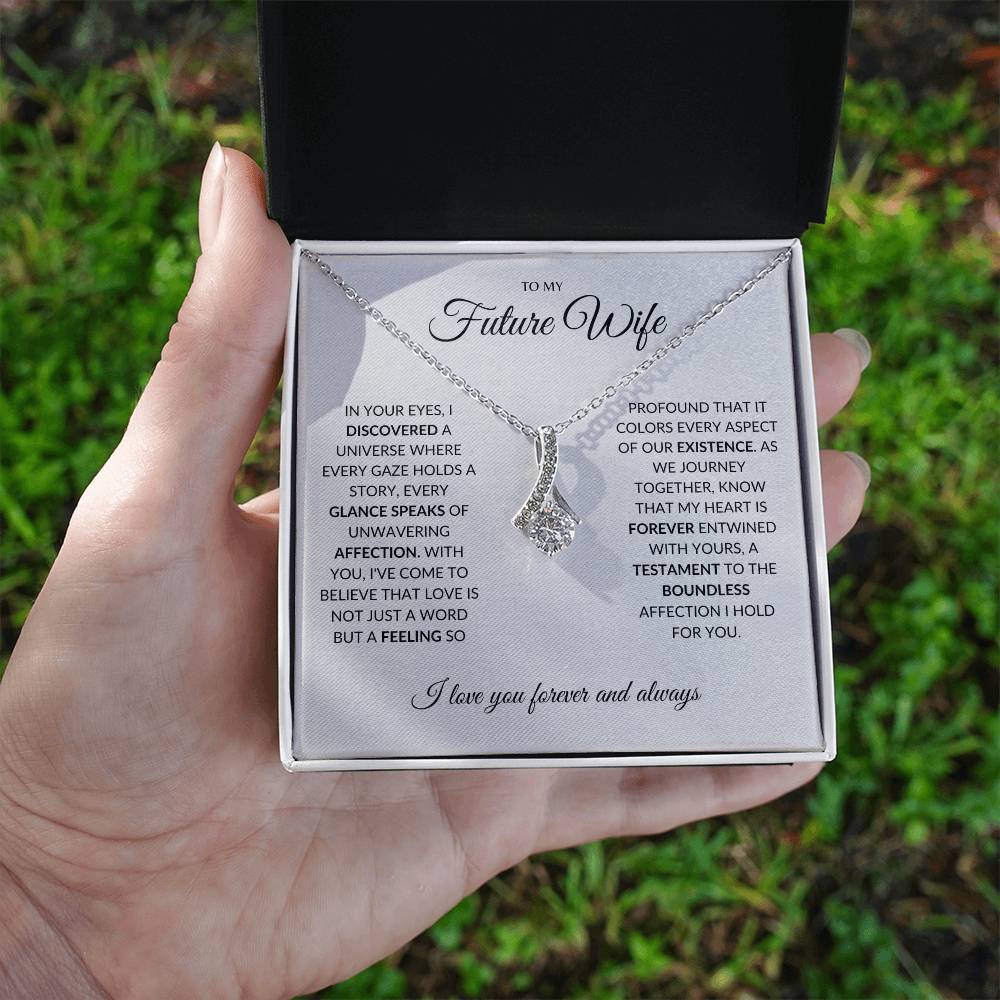 To My Future Wife - I you I find Love - Alluring Beauty Necklace