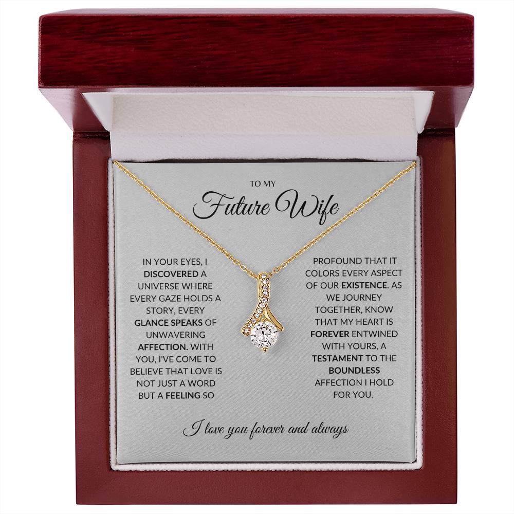 To My Future Wife - I you I find Love - Alluring Beauty Necklace