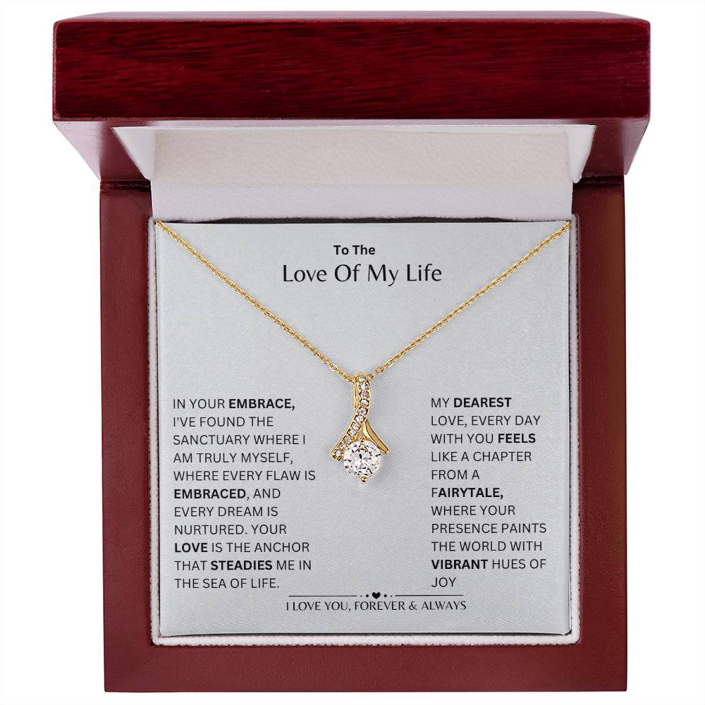 To My Girlfriend - Finding Love In Your Embrace - Alluring Love Necklace