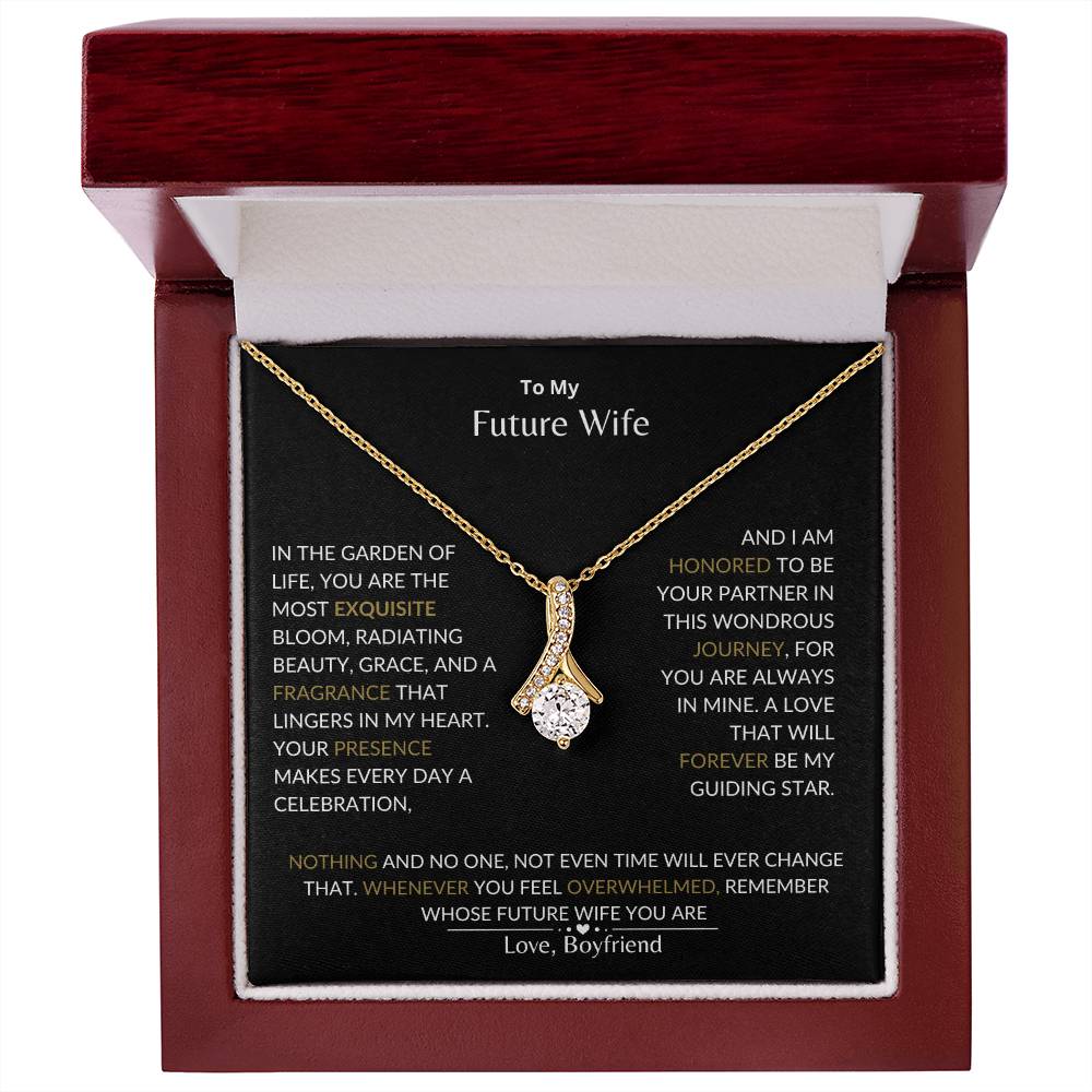 To My Future Wife - I Am Honored to Be Your Future Wife - Alluring Beauty Necklace