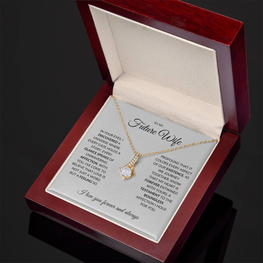 To My Future Wife - I you I find Love - Alluring Beauty Necklace