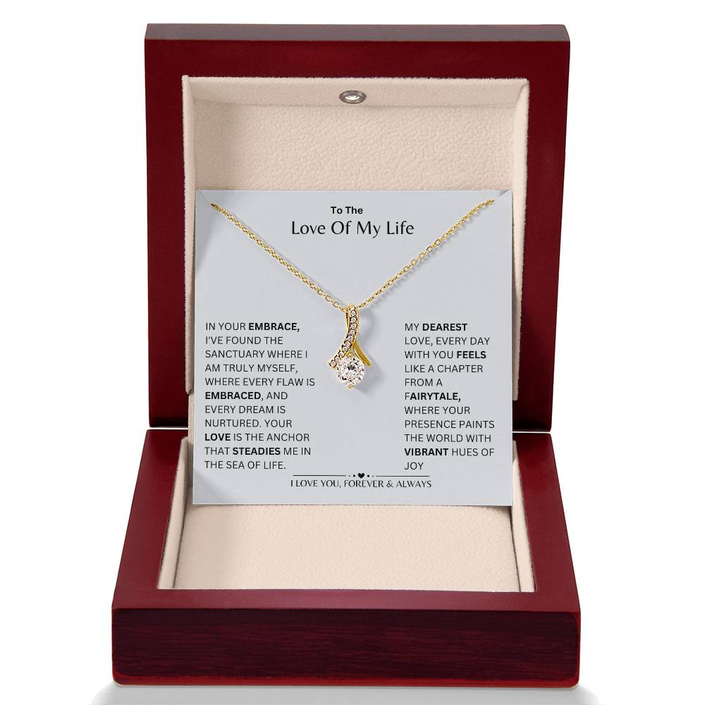 To My Girlfriend - Finding Love In Your Embrace - Alluring Love Necklace