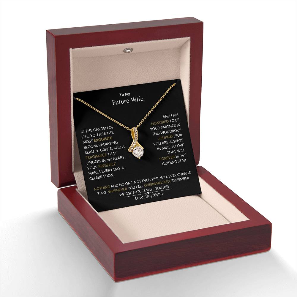 To My Future Wife - I Am Honored to Be Your Future Wife - Alluring Beauty Necklace