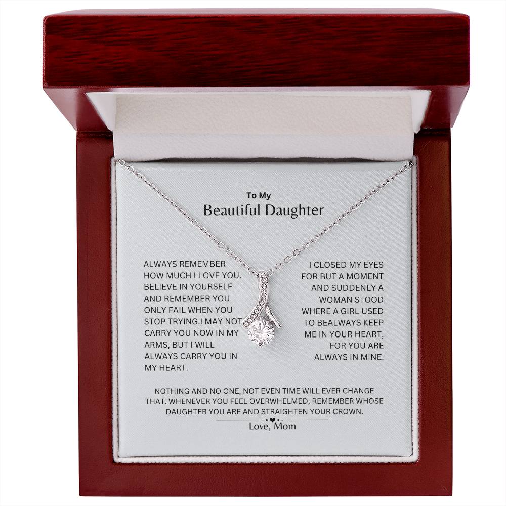 Daughter - Beautiful - Alluring Gift Necklace