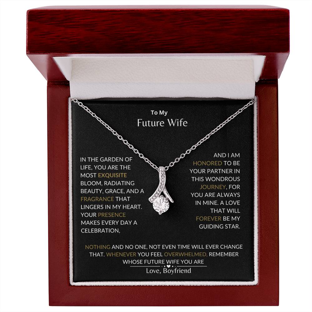 To My Future Wife - I Am Honored to Be Your Future Wife - Alluring Beauty Necklace