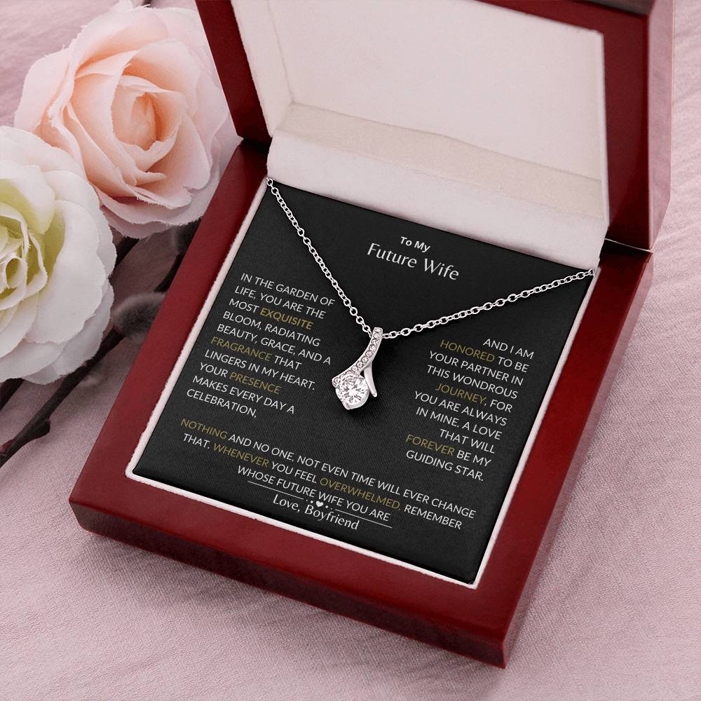 To My Future Wife - I Am Honored to Be Your Future Wife - Alluring Beauty Necklace