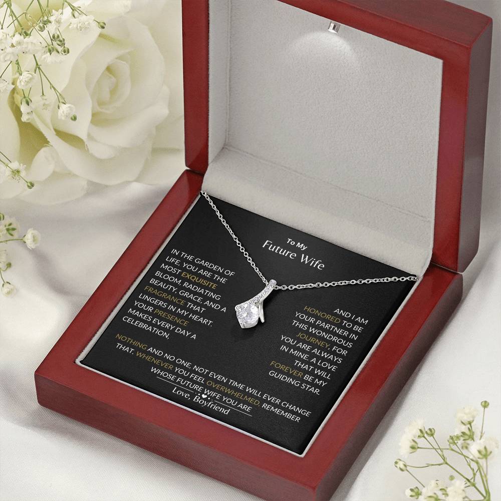 To My Future Wife - I Am Honored to Be Your Future Wife - Alluring Beauty Necklace