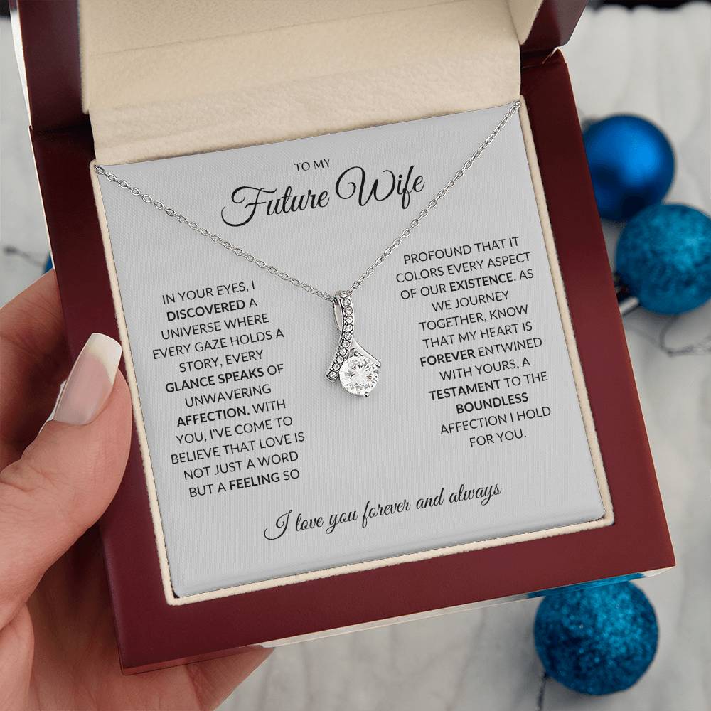 To My Future Wife - I you I find Love - Alluring Beauty Necklace