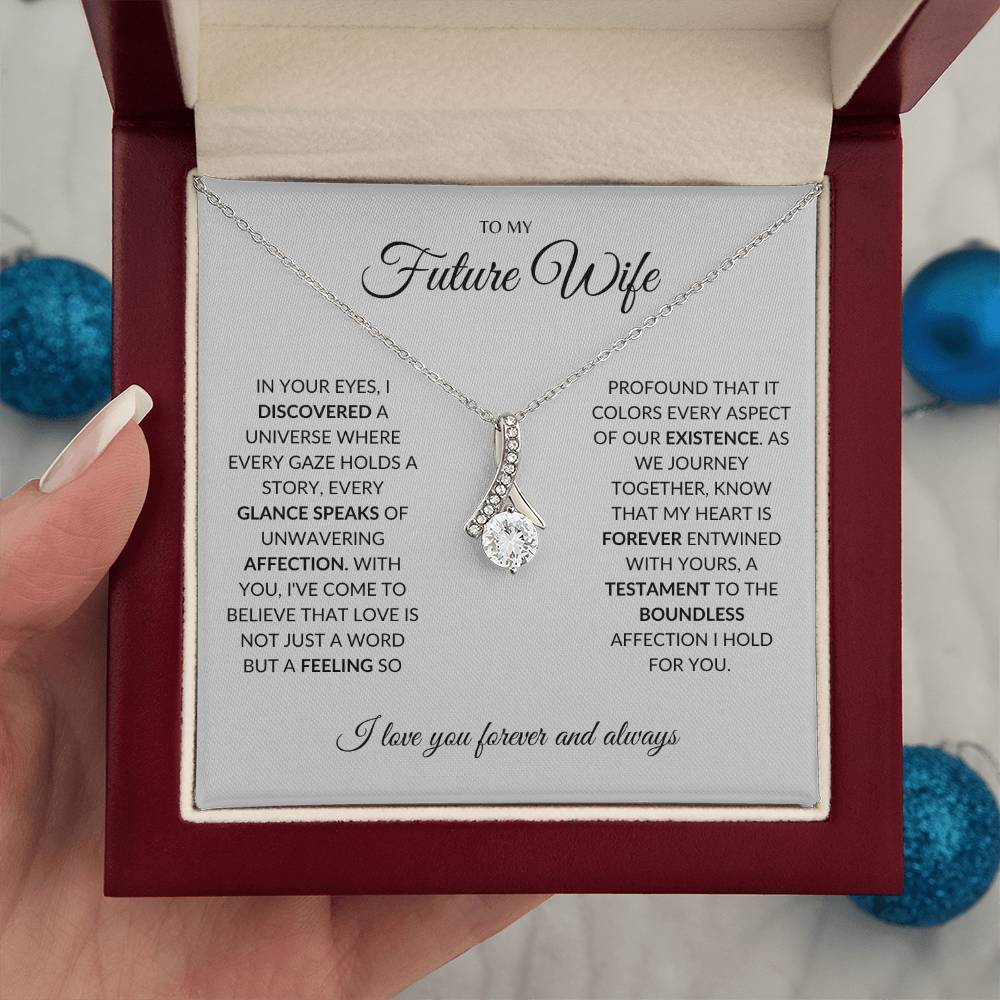 To My Future Wife - I you I find Love - Alluring Beauty Necklace