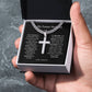 To My Future Husband -Personalized Steel Cross Necklace