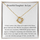 Beautiful Daughter In Law - Love knot Necklace