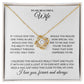 Wife - Amazing - Love Knot Necklace