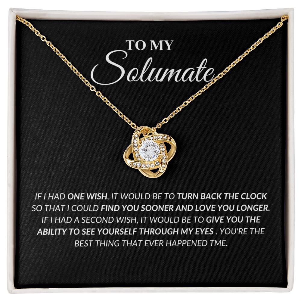 Soulmate - Found You - Love Knot Necklace