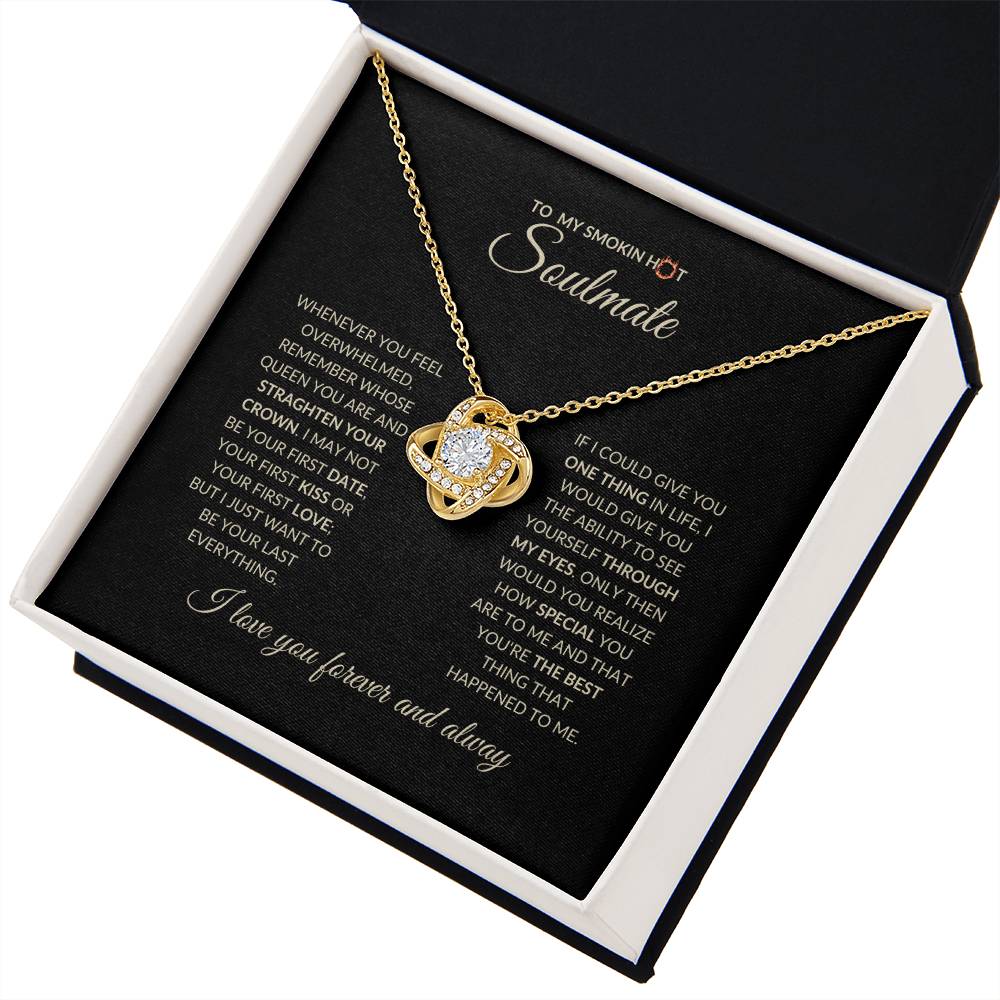 Soulmate - Smokin Hot - Love Knot Necklace