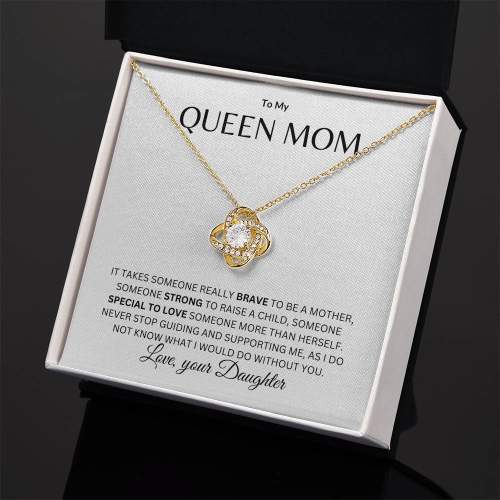 Mom - Queen Mother - Love knot Necklace