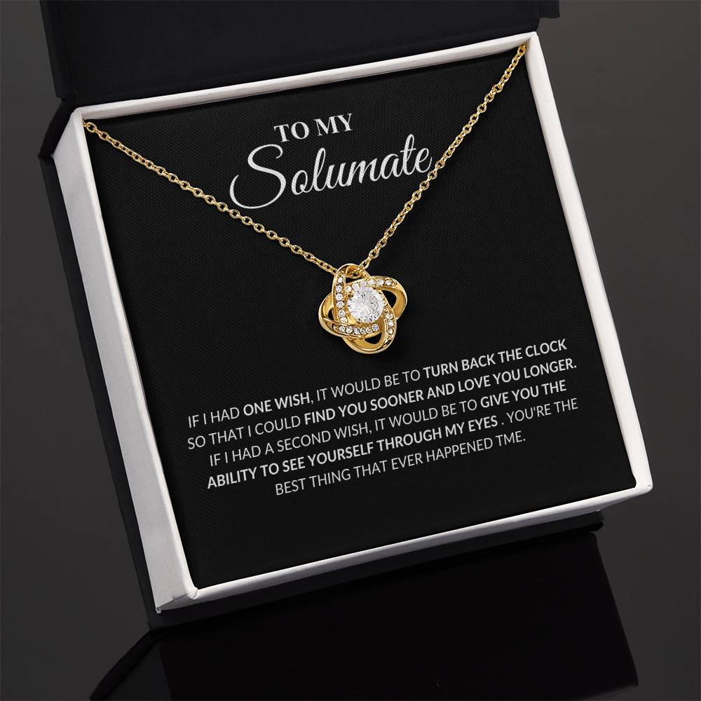 Soulmate - Found You - Love Knot Necklace